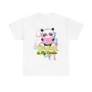 Cute Reading Panda Tee | Gift for Book Lovers, Pajama Top, Casual T-Shirt, Birthday Gift, Fun Animal Shirt